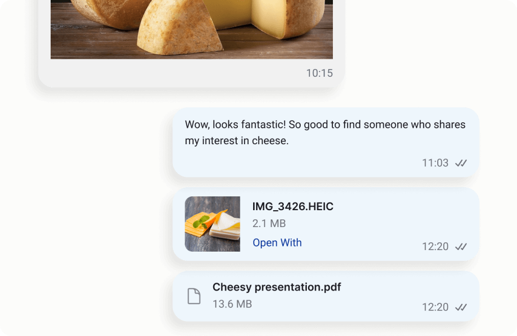 Encrypted attachments